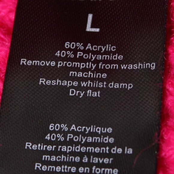 Boohoo by Nasty Gal Knitted Mini Skirt - Size Large - Hot Pink - NWT - Picture 6 of 8